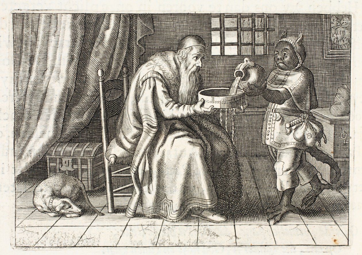A rich man, illustration from 