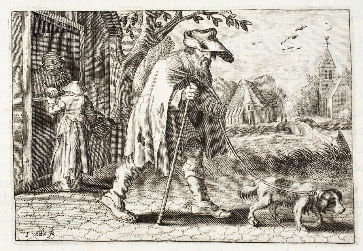 The blind man, illustration from 
