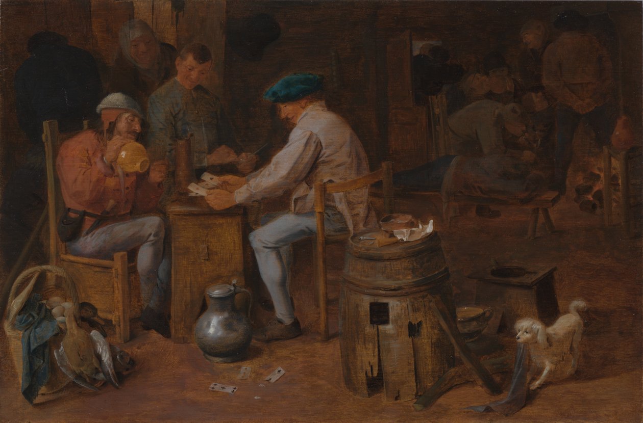 Card Players and Carousers by Adriaen Brouwer