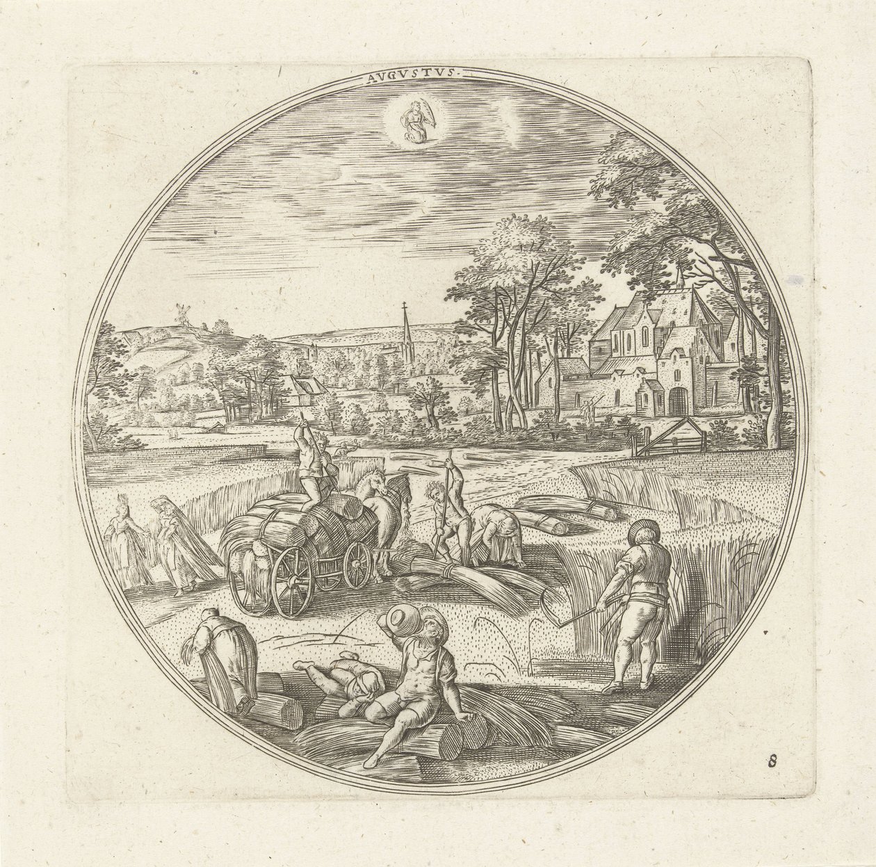 August (The Twelve Months) by Adriaen Collaert