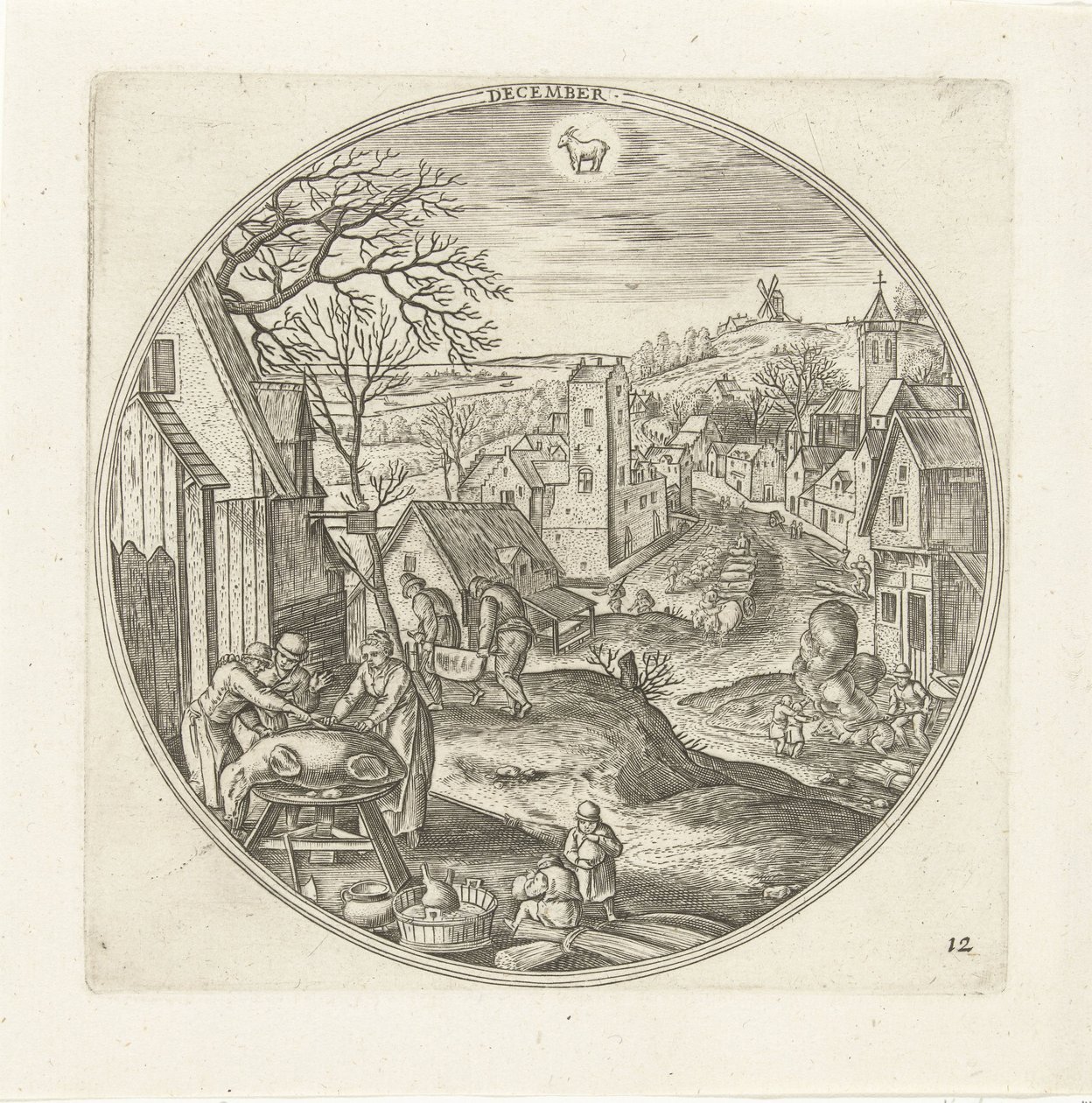 December by Adriaen Collaert