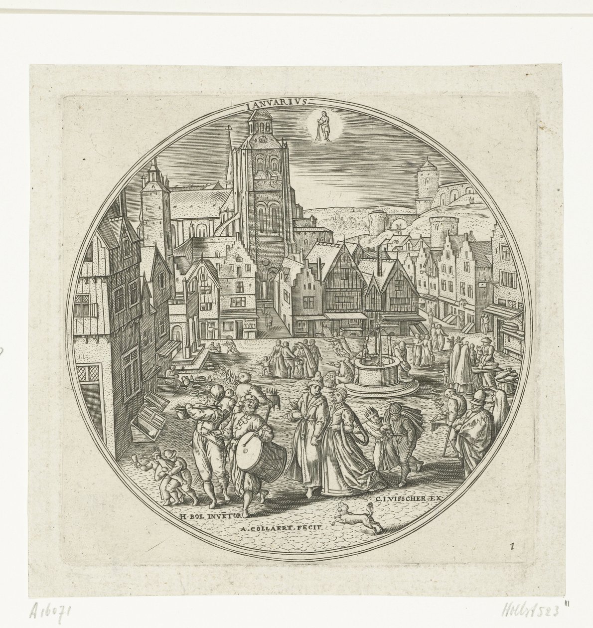 January by Adriaen Collaert