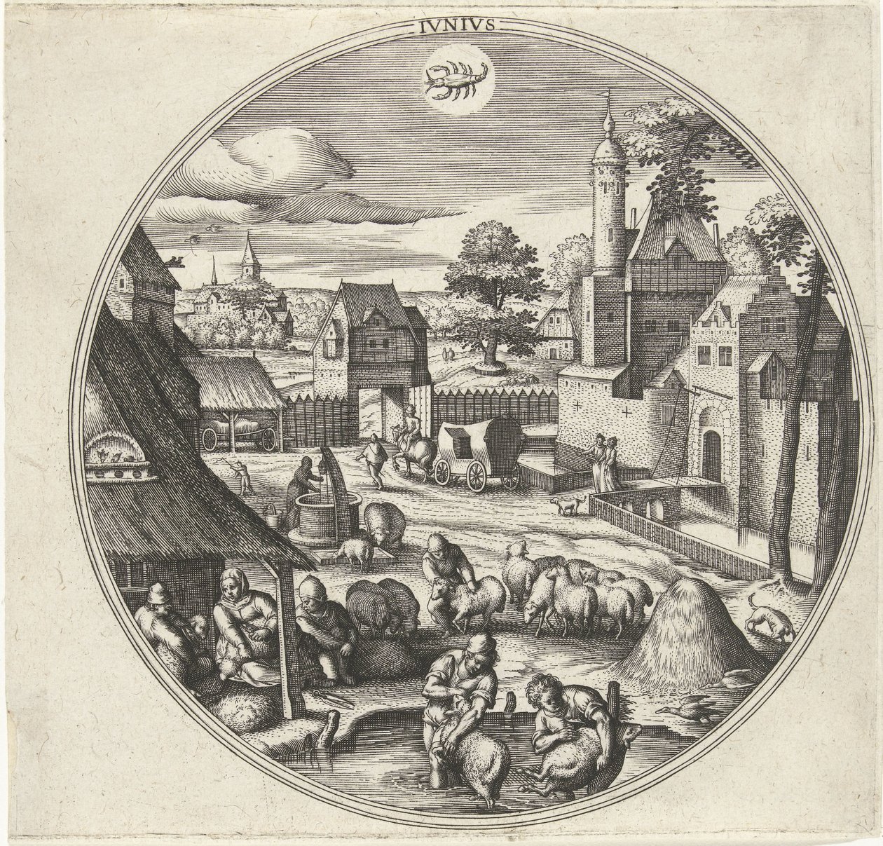 June (The Twelve Months series) by Adriaen Collaert