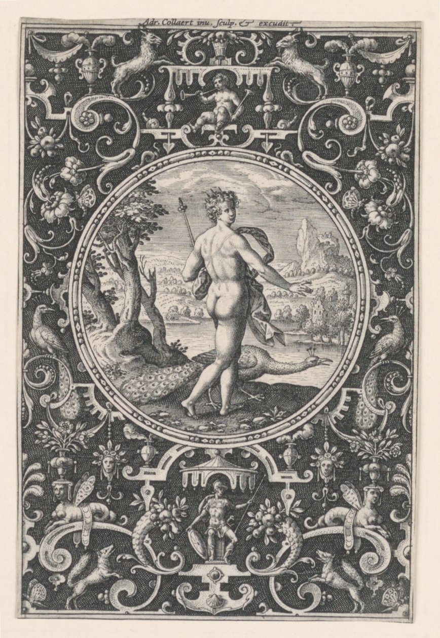 Juno, Plate 1, from the Judgement of Paris by Adriaen Collaert