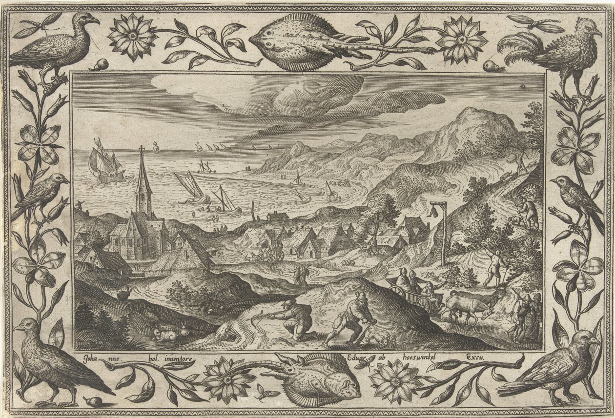 Rabbit Hunt by Adriaen Collaert