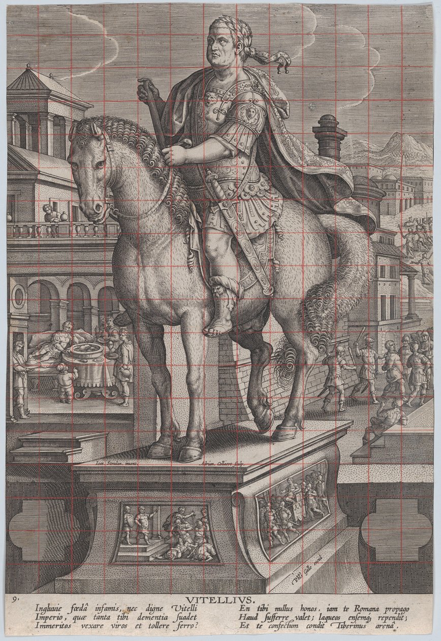 Plate 9: Equestrian Statue of Vitellius by Adriaen Collaert