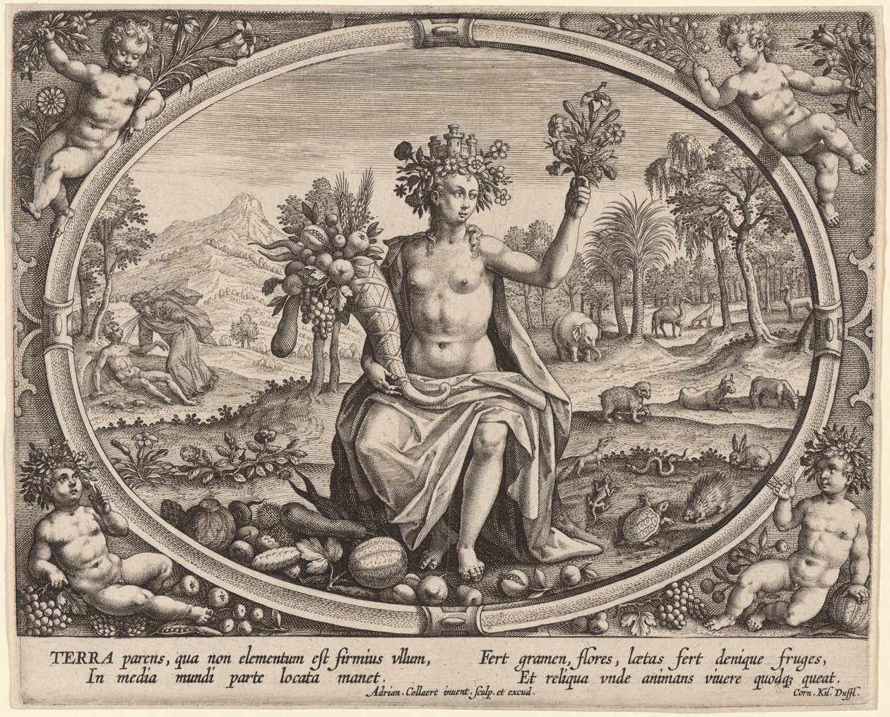 Terra (Earth) by Adriaen Collaert