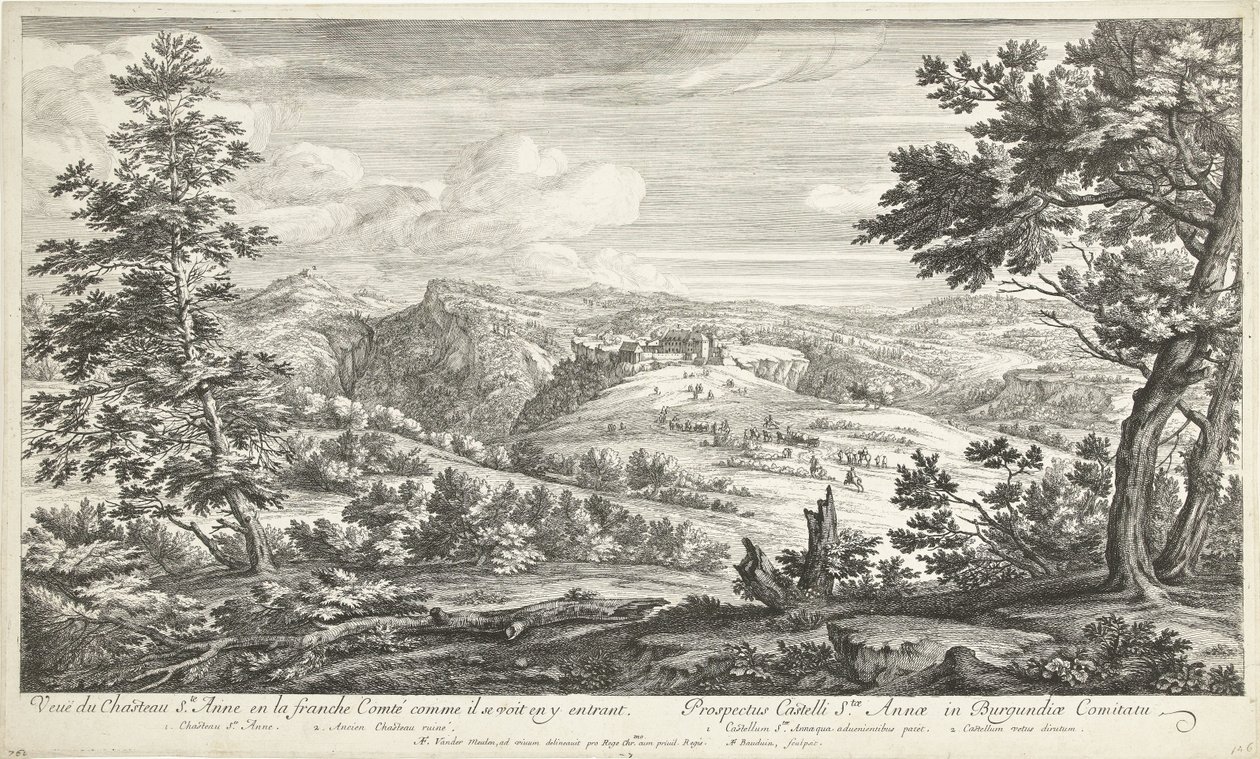 View of the Castle of Sainte Anne by Adriaen Frans Boudewyns