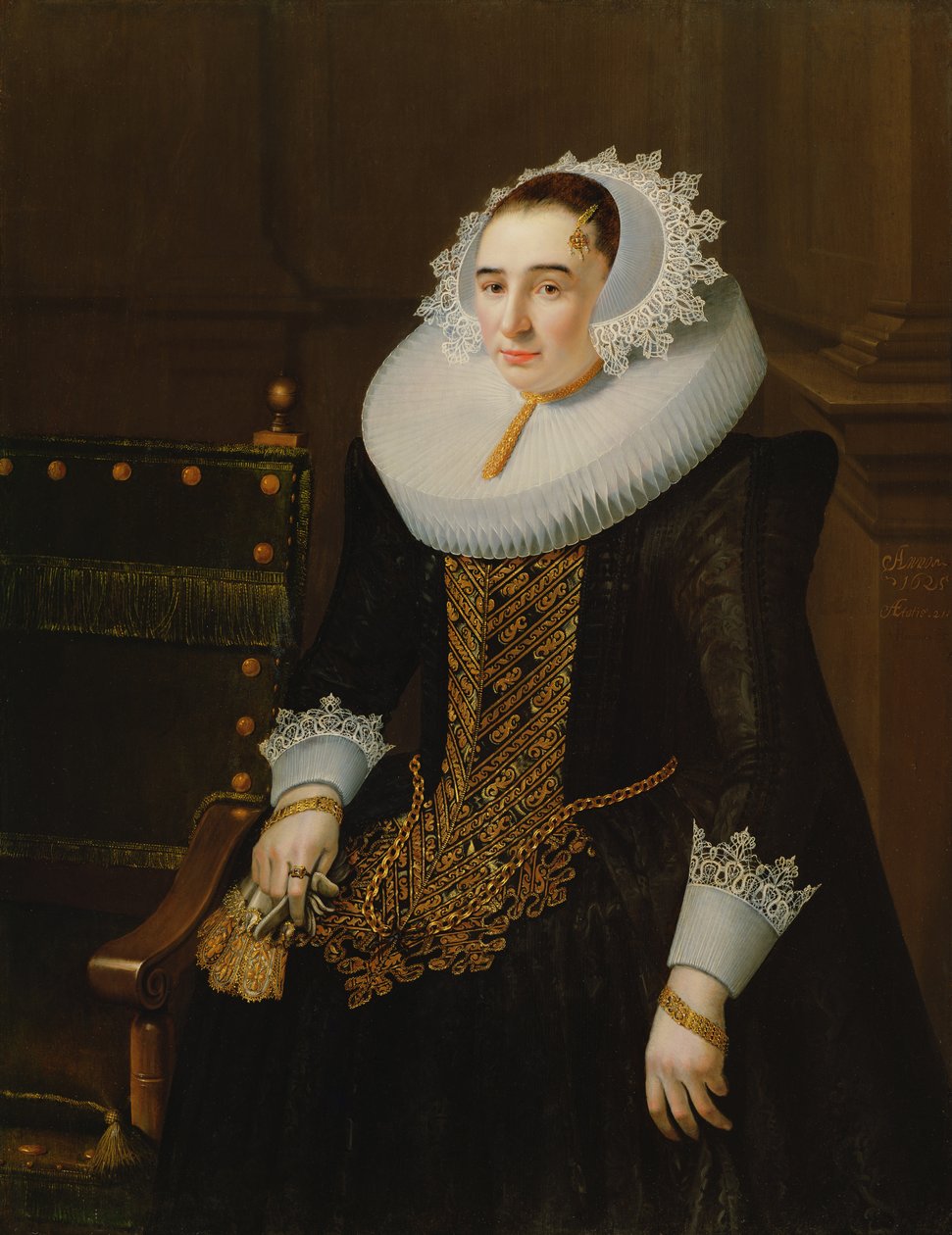 Portrait of a Lady, Said to be Princess Sohns by Adriaen Hanneman