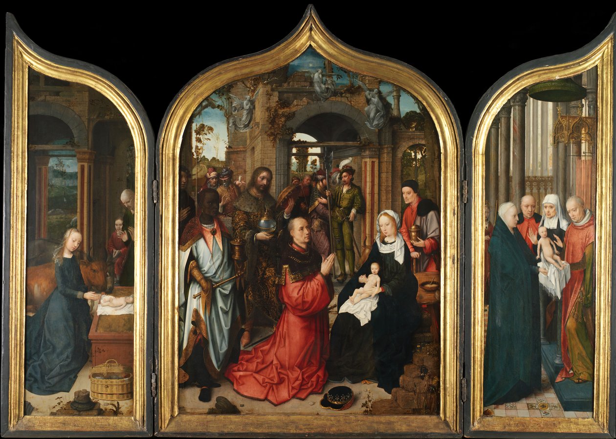 The Nativity, The Adoration of the Magi, The Presentation in the Temple by Adriaen Isenbrandt