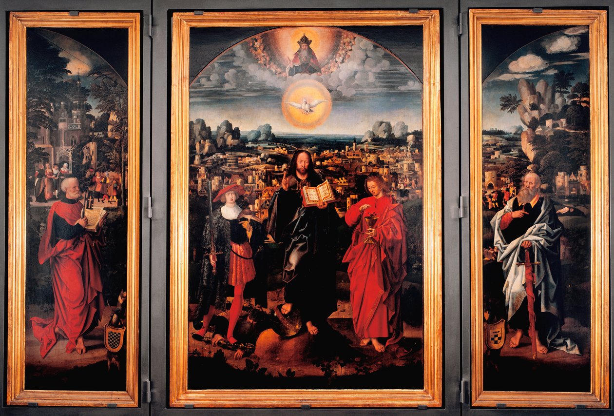 Tryptic of Saint Pancrace by Adriaen Isenbrandt or Isenbrant