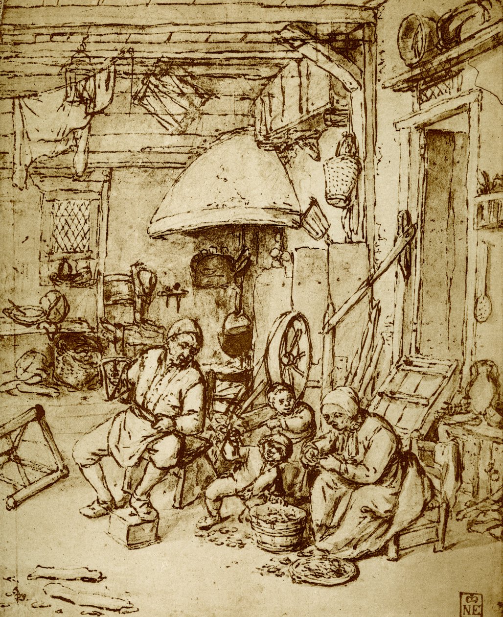 Dutch Farming Family by Adriaen Jansz. van Ostade