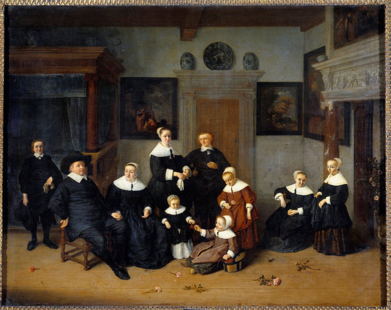 Family Portrait by Adriaen Jansz. van Ostade
