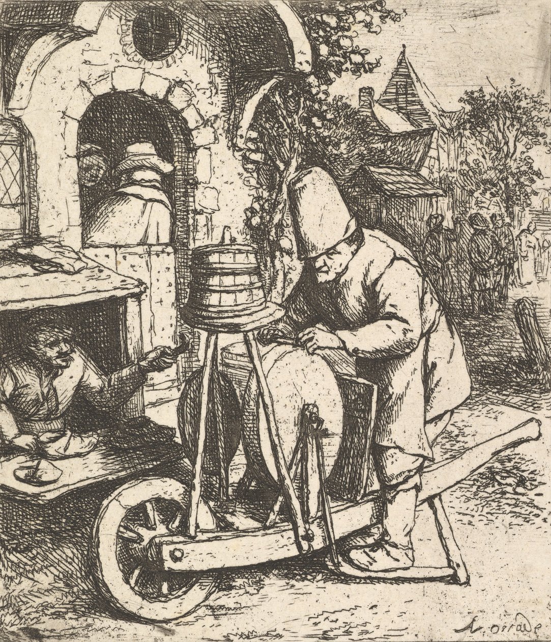 The Knifegrinder by Adriaen Jansz. van Ostade