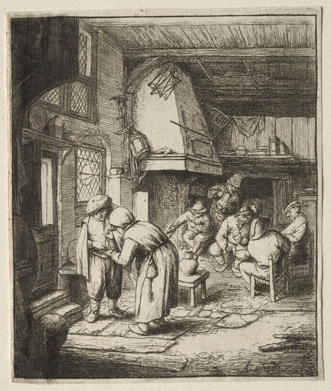 The Peasant settling his debt by Adriaen Jansz. van Ostade