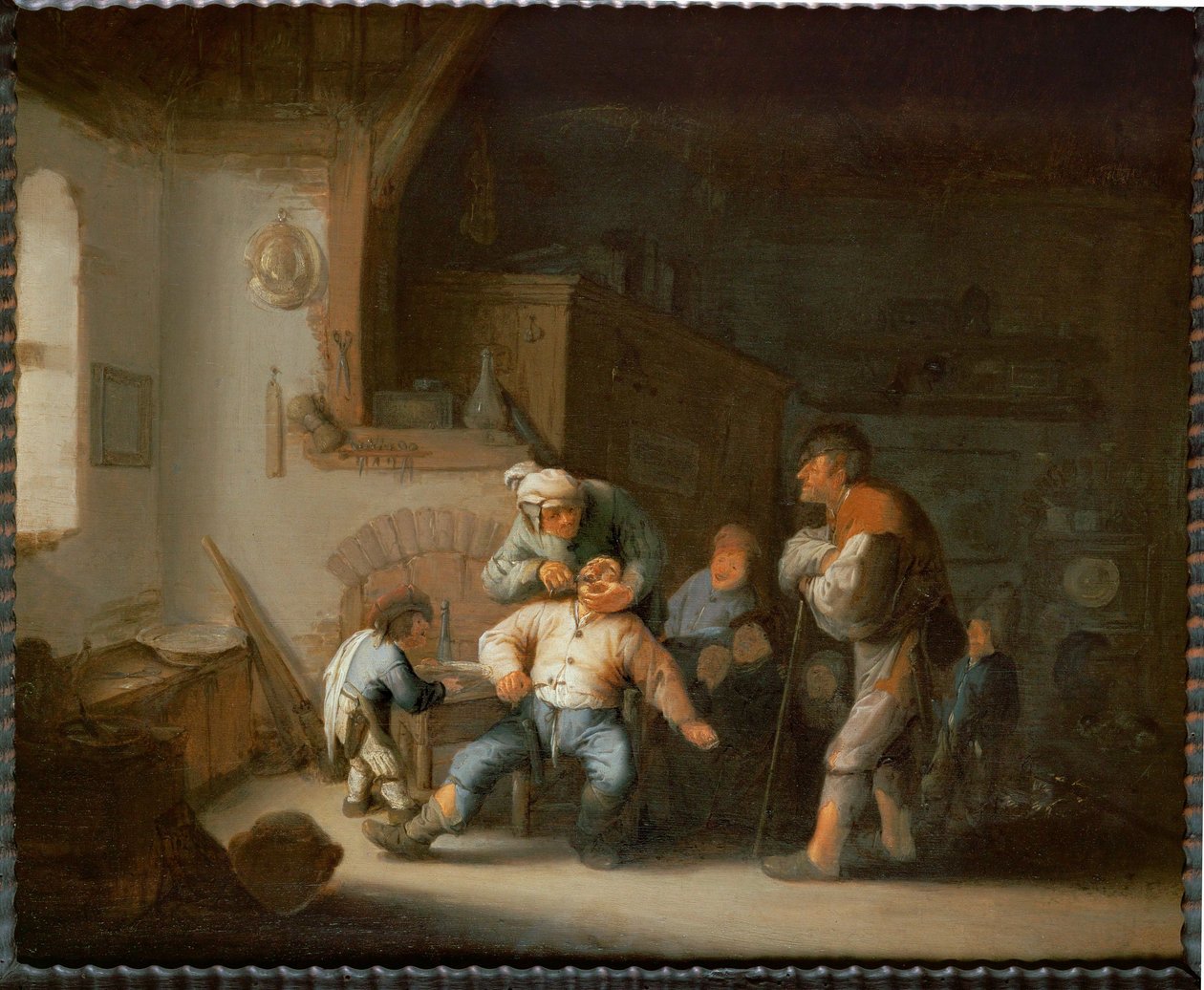 The Village Barber by Adriaen Jansz. van Ostade