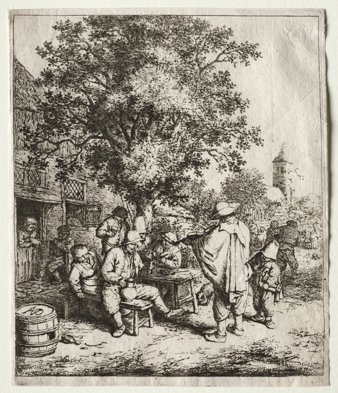 The Fiddler and the Hurdy-Gurdy Boy by Adriaen Jansz. van Ostade