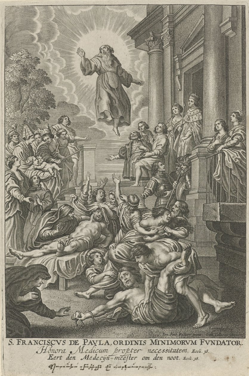 Saint Francis of Paola Healing the Sick by Adriaen Lommelin