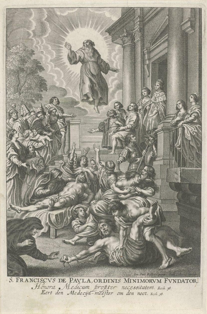 Saint Francis of Paola Heals the Sick by Adriaen Lommelin