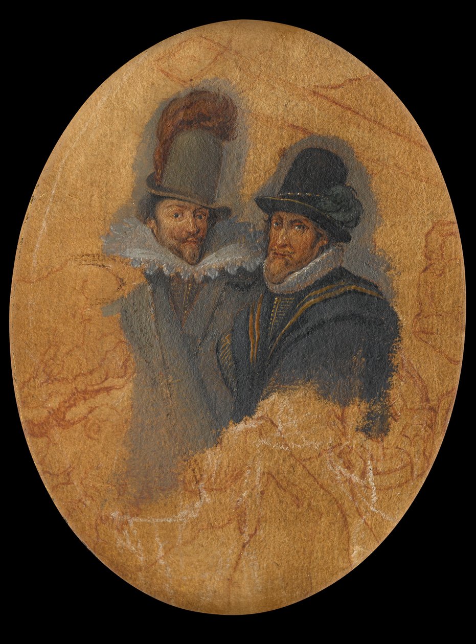 Portrait of Princes Maurits (1567-1625) and Frederik Hendrik (1584-1647) by Adriaen Pietersz van de Venne