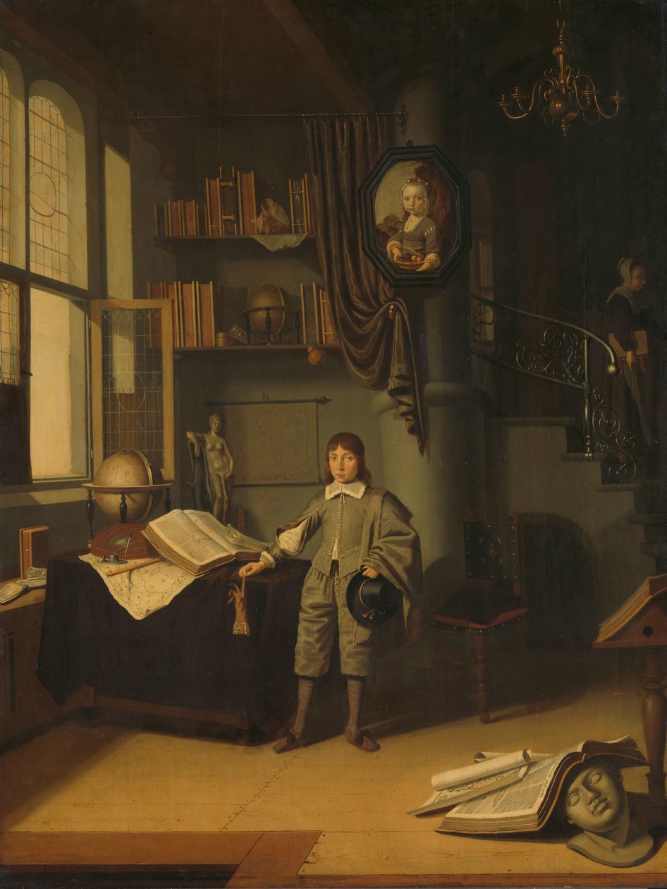 Young Man in a Study by Adriaen van Gaesbeeck
