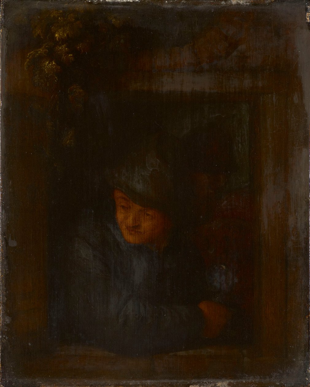 A Peasant Leaning on a Window Ledge by Adriaen van Ostade