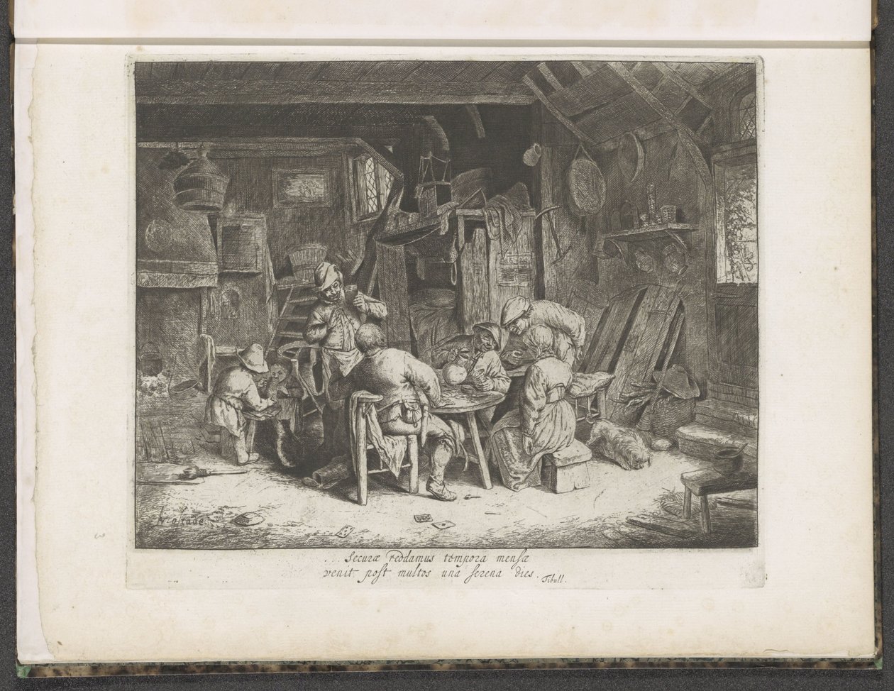 Peasants at a Meal in an Inn by Adriaen van Ostade