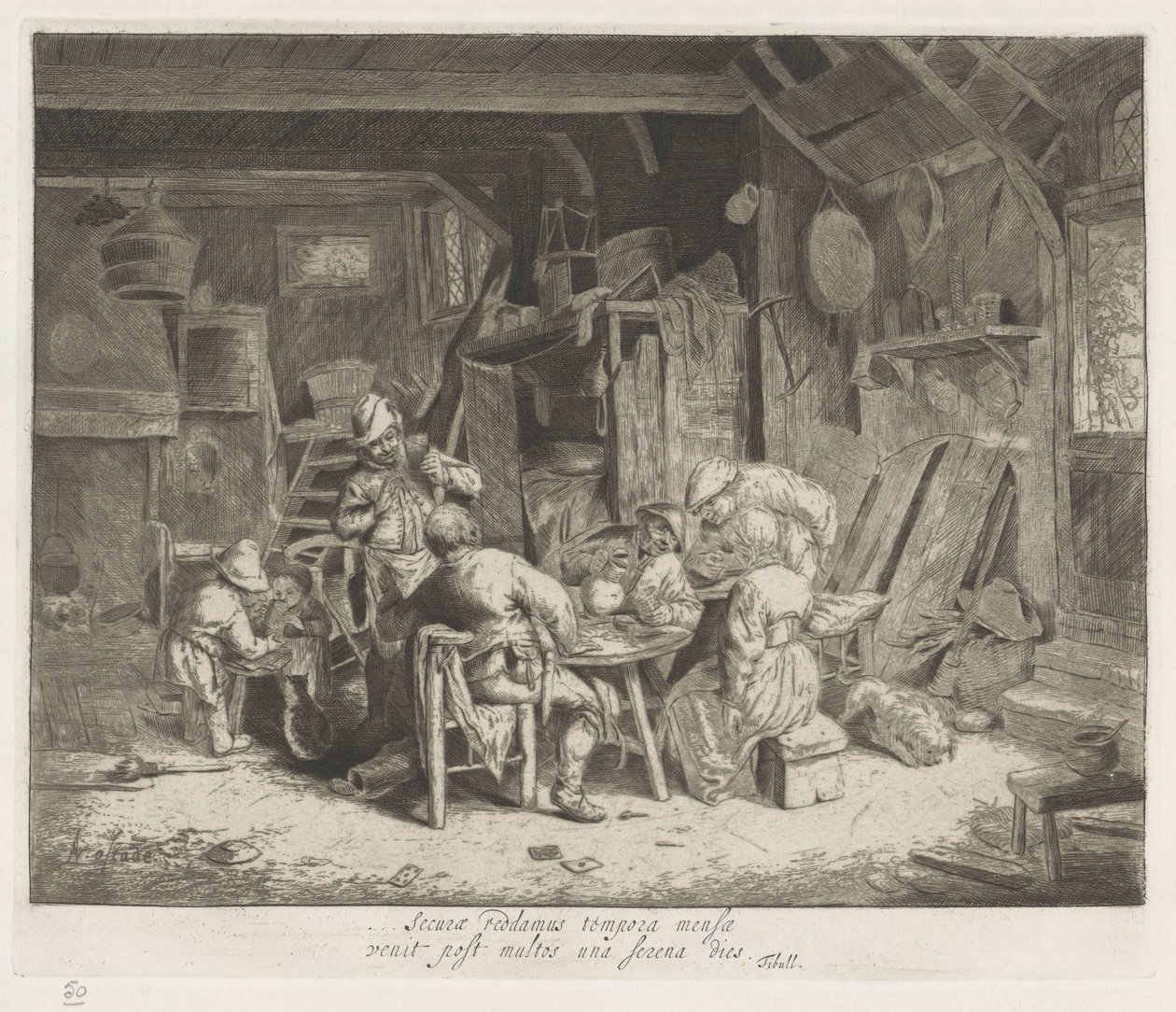 Peasants at a Meal in an Inn by Adriaen van Ostade