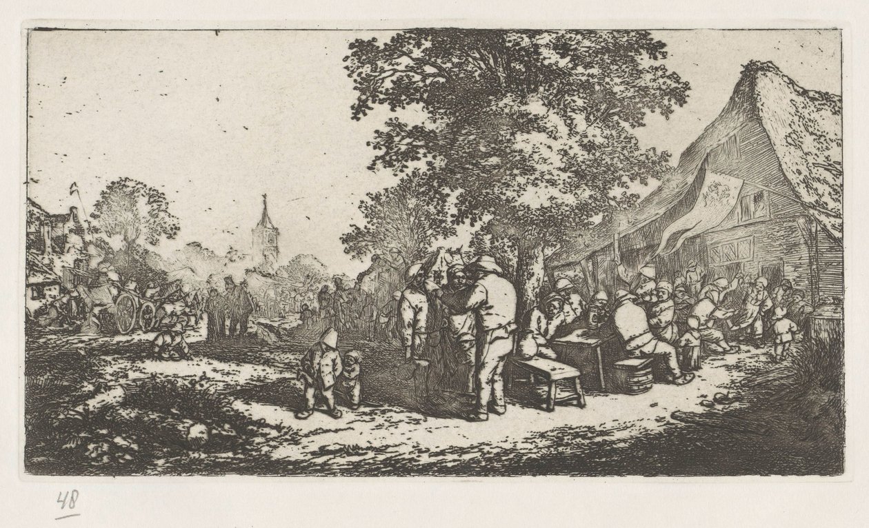 Peasant Fair by Adriaen van Ostade