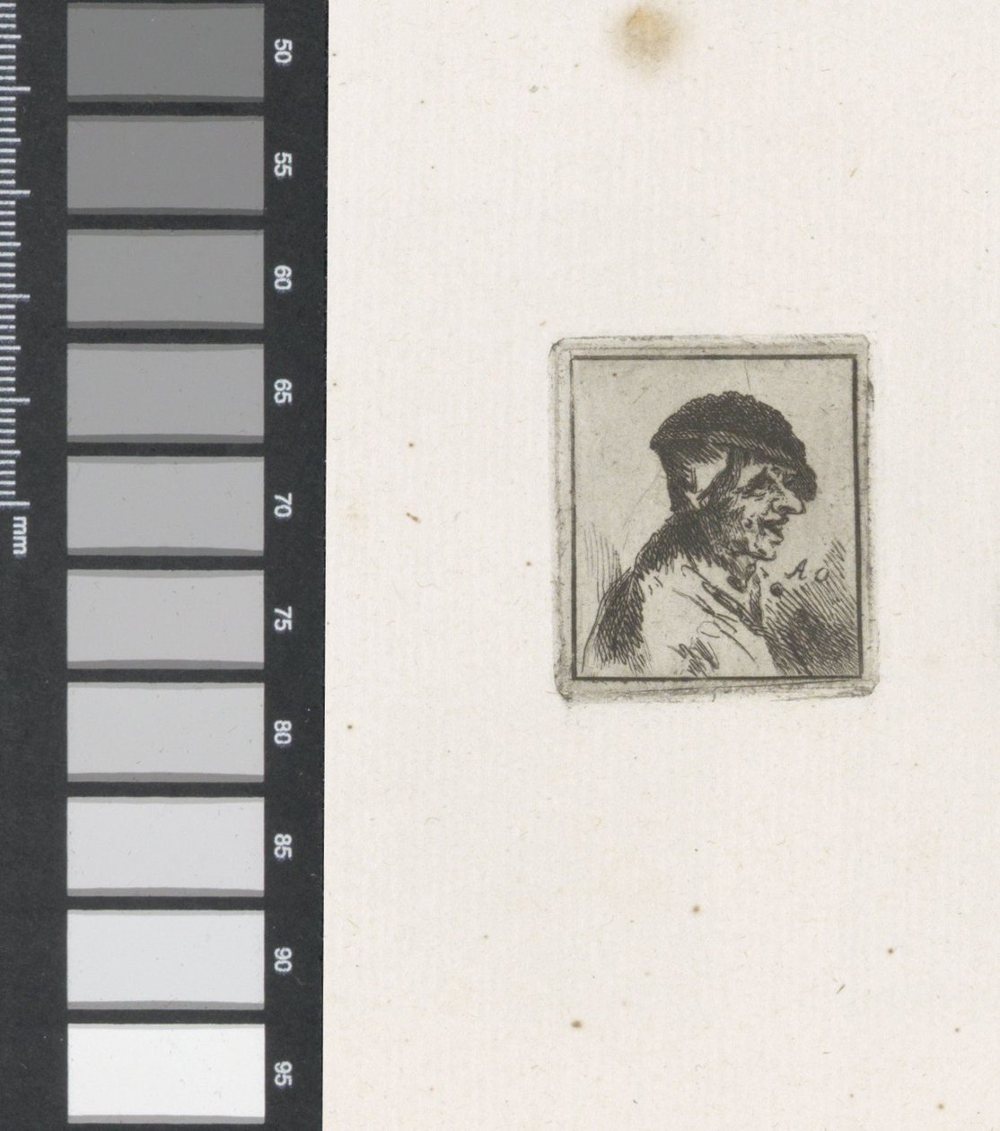 Bust of a Laughing Farmer by Adriaen van Ostade