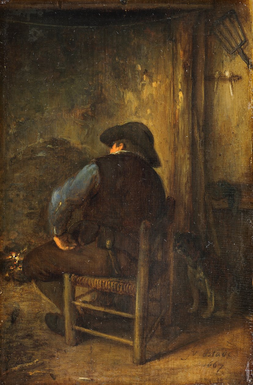The Smoker by Adriaen van Ostade