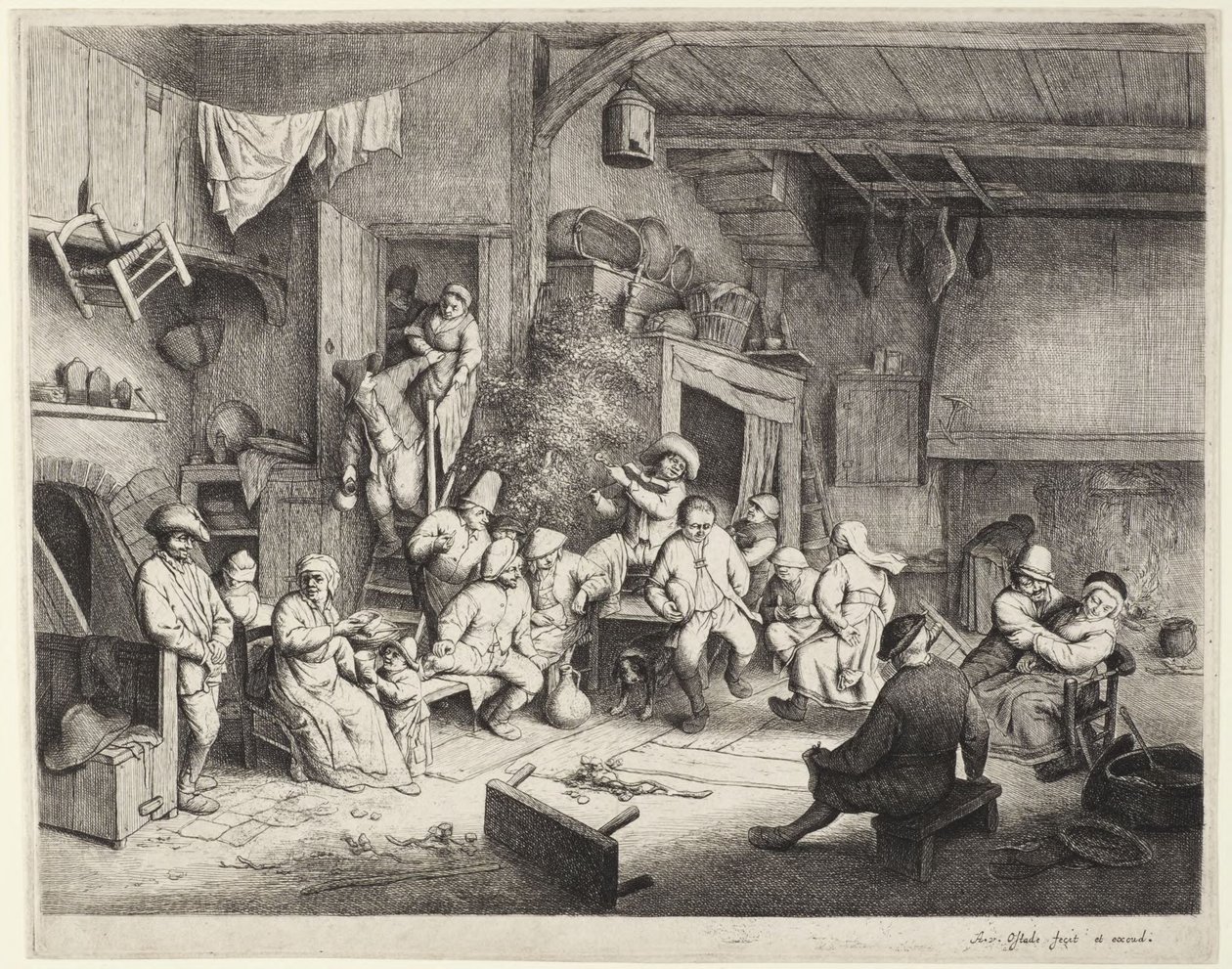 Interior of a Dutch Ale House by Adriaen van Ostade