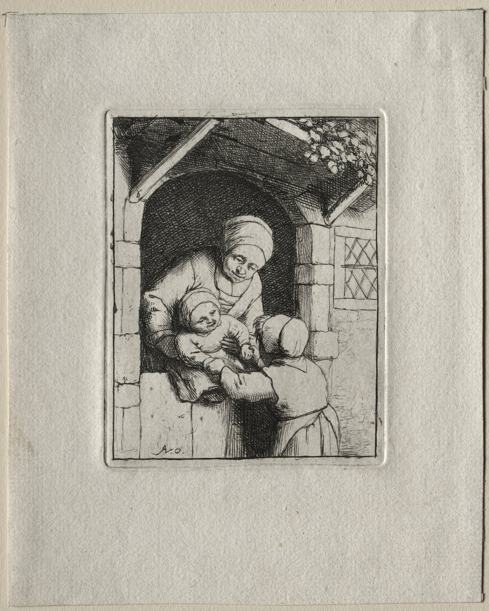 Mother and Two Children by Adriaen van Ostade