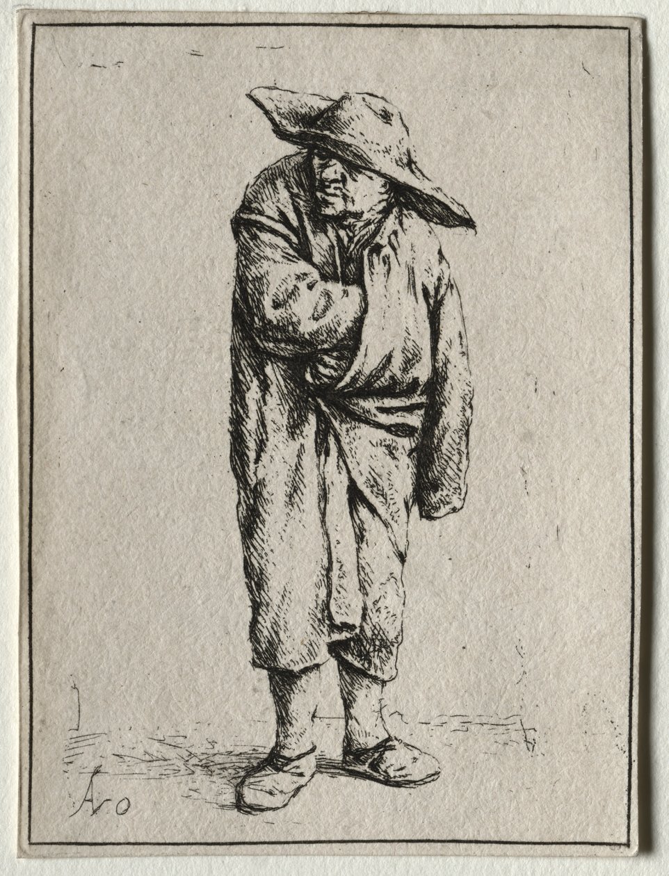 Peasant with his Hand in his Cloak by Adriaen van Ostade