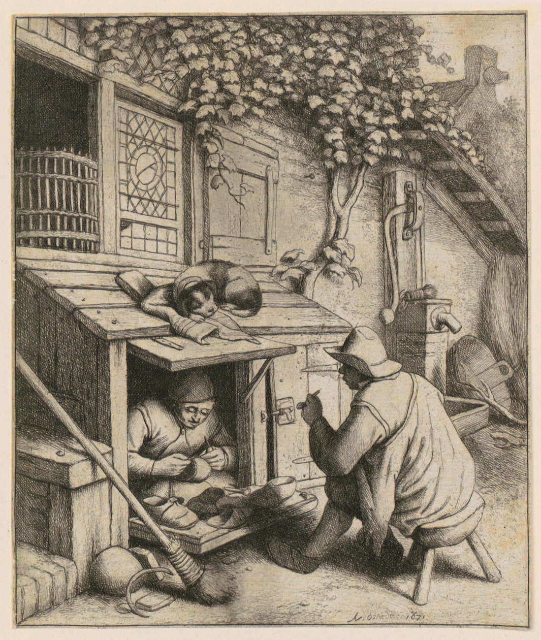 Shoemaker by Adriaen van Ostade