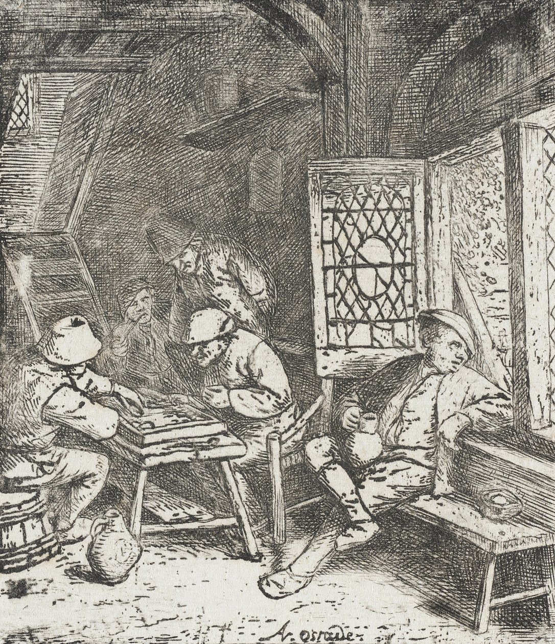 The Backgammon Players by Adriaen van Ostade