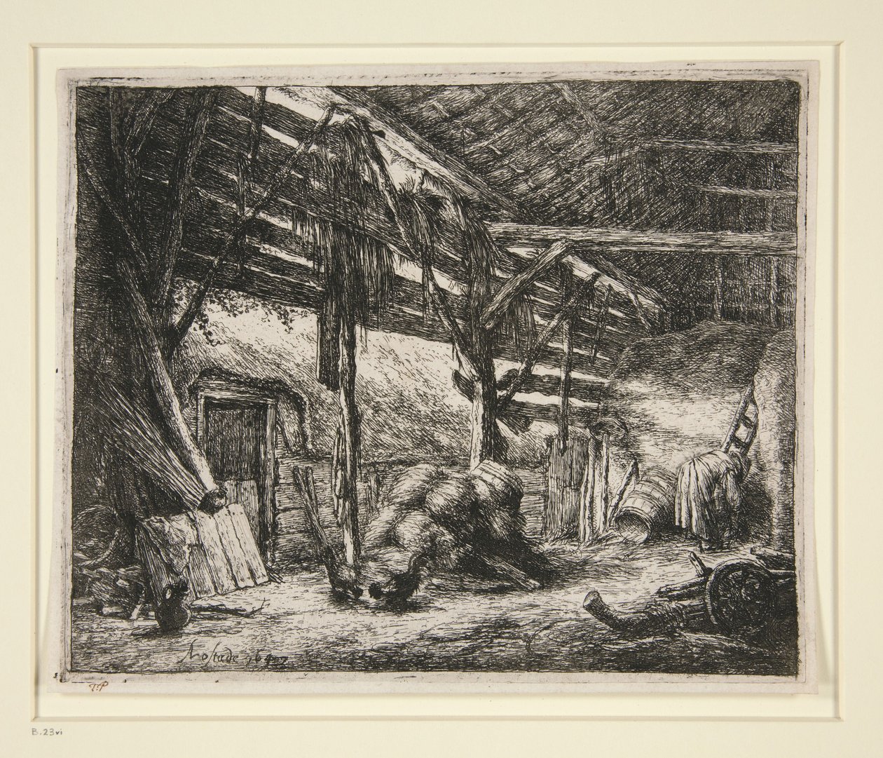 The Barn by Adriaen van Ostade