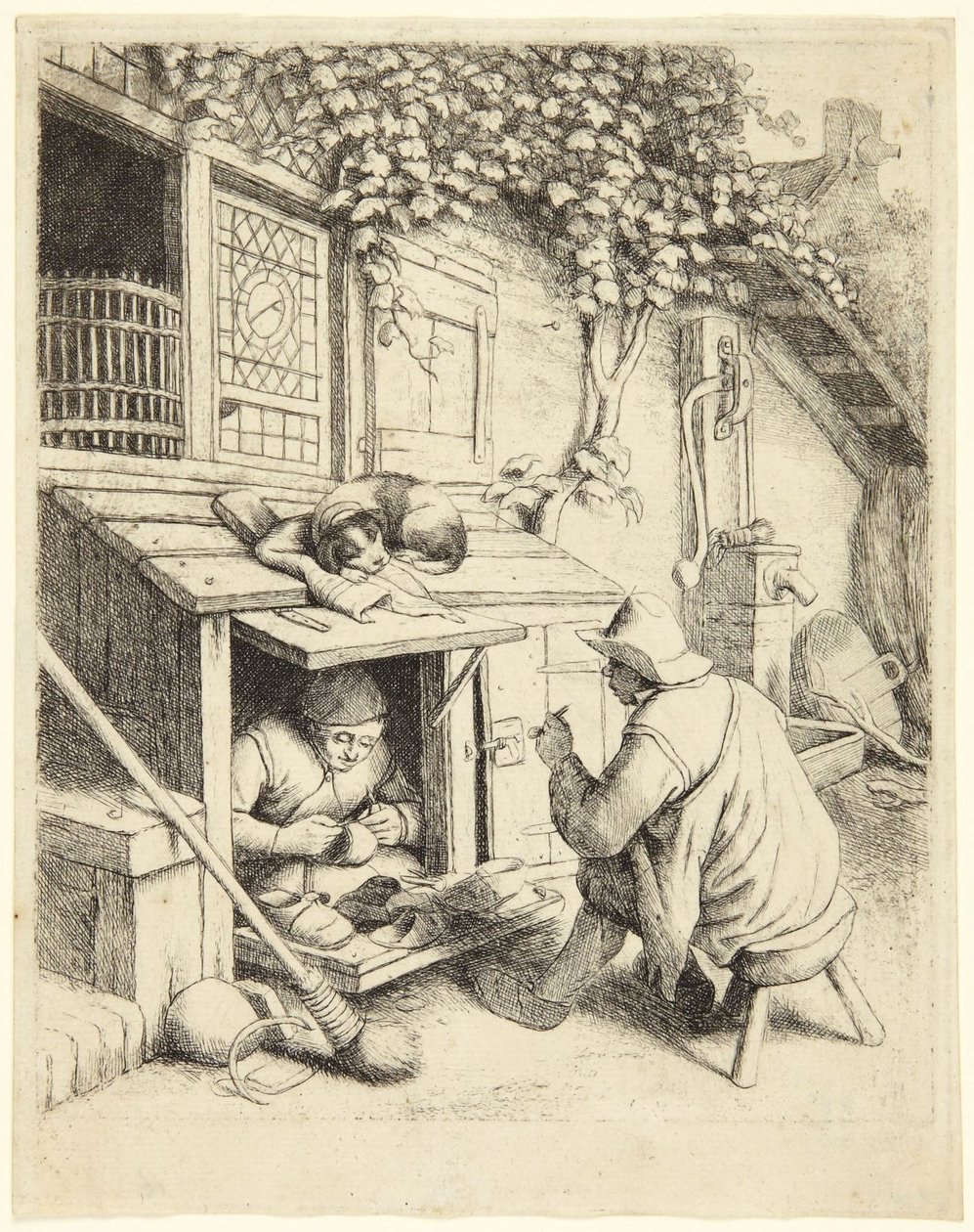 The Cobbler by Adriaen van Ostade