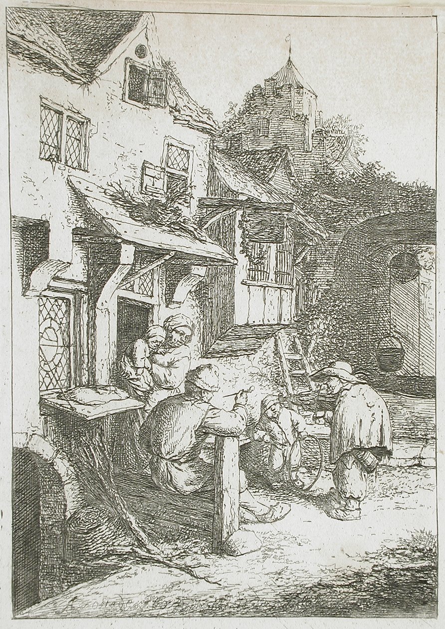 The Hunchbacked Fiddler by Adriaen van Ostade