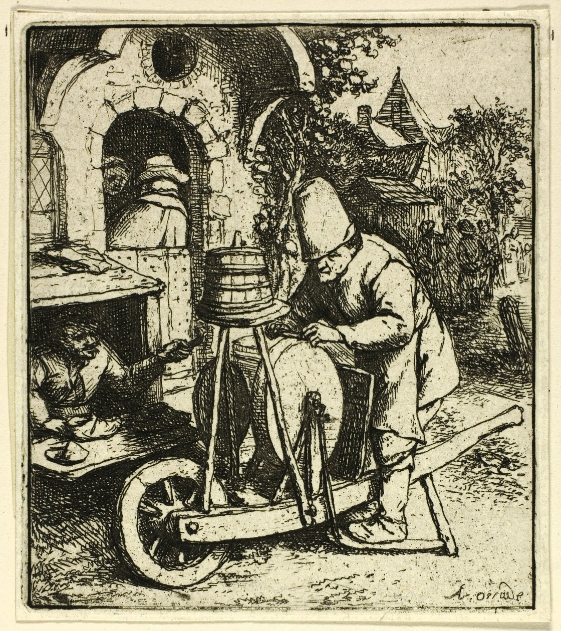 The Knifegrinder by Adriaen van Ostade