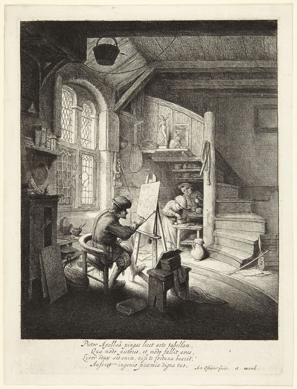 The Painter in his Studio by Adriaen van Ostade