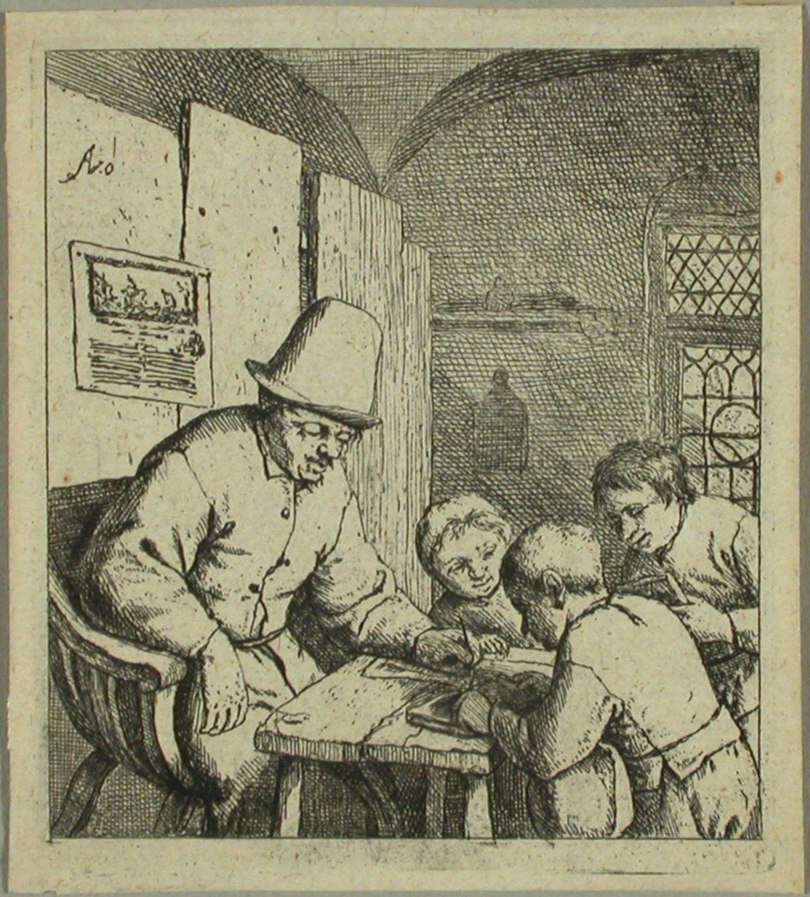 The Schoolmaster by Adriaen van Ostade