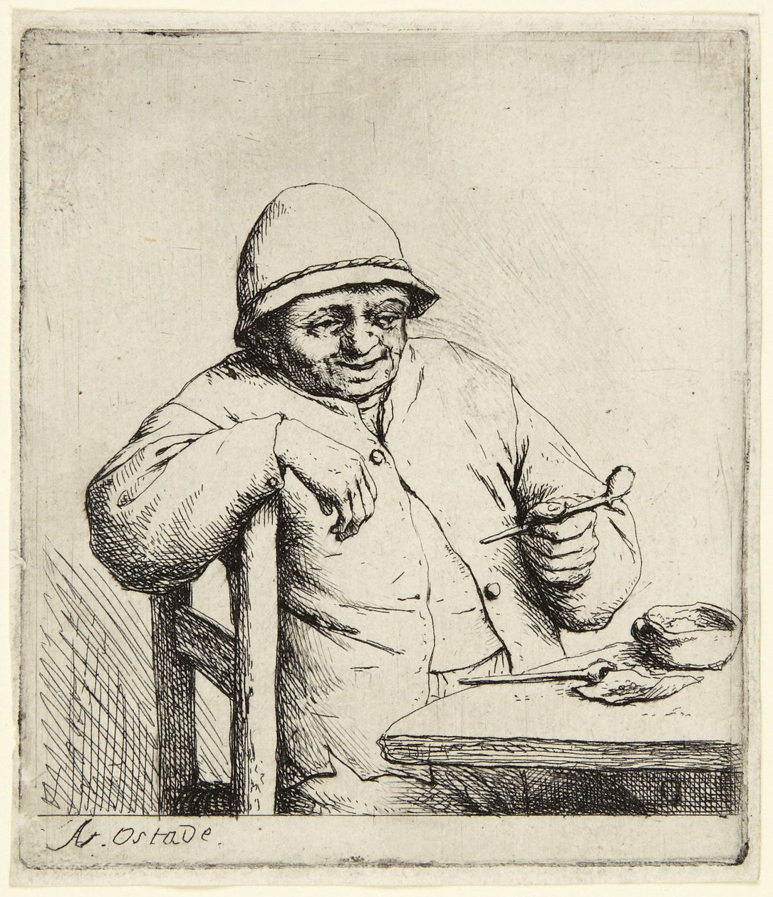 The Smoker by Adriaen van Ostade