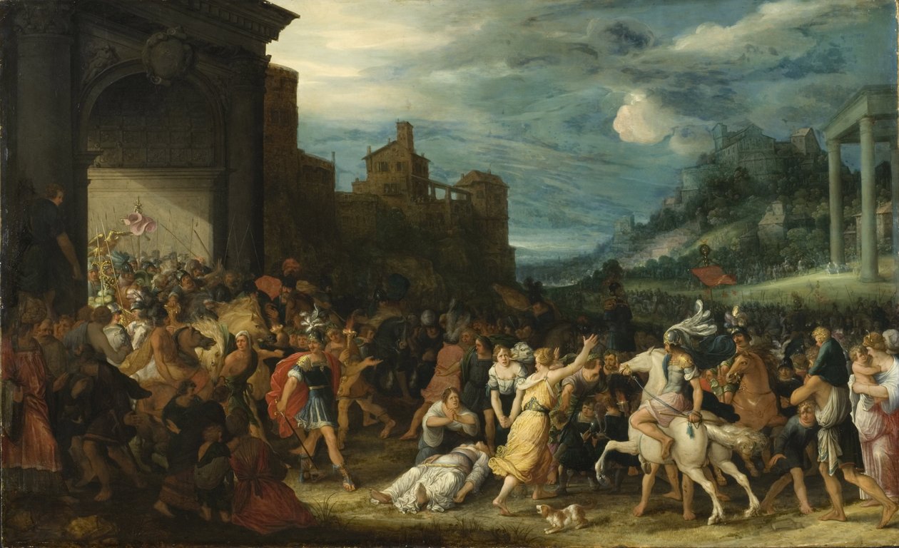 The Horatii Entering Rome by Adriaen van Stalbemt