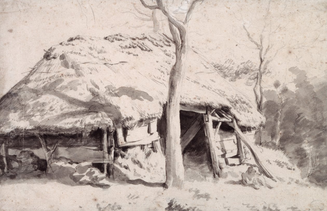A Sheepfold in the Forest by Adriaen van de Velde