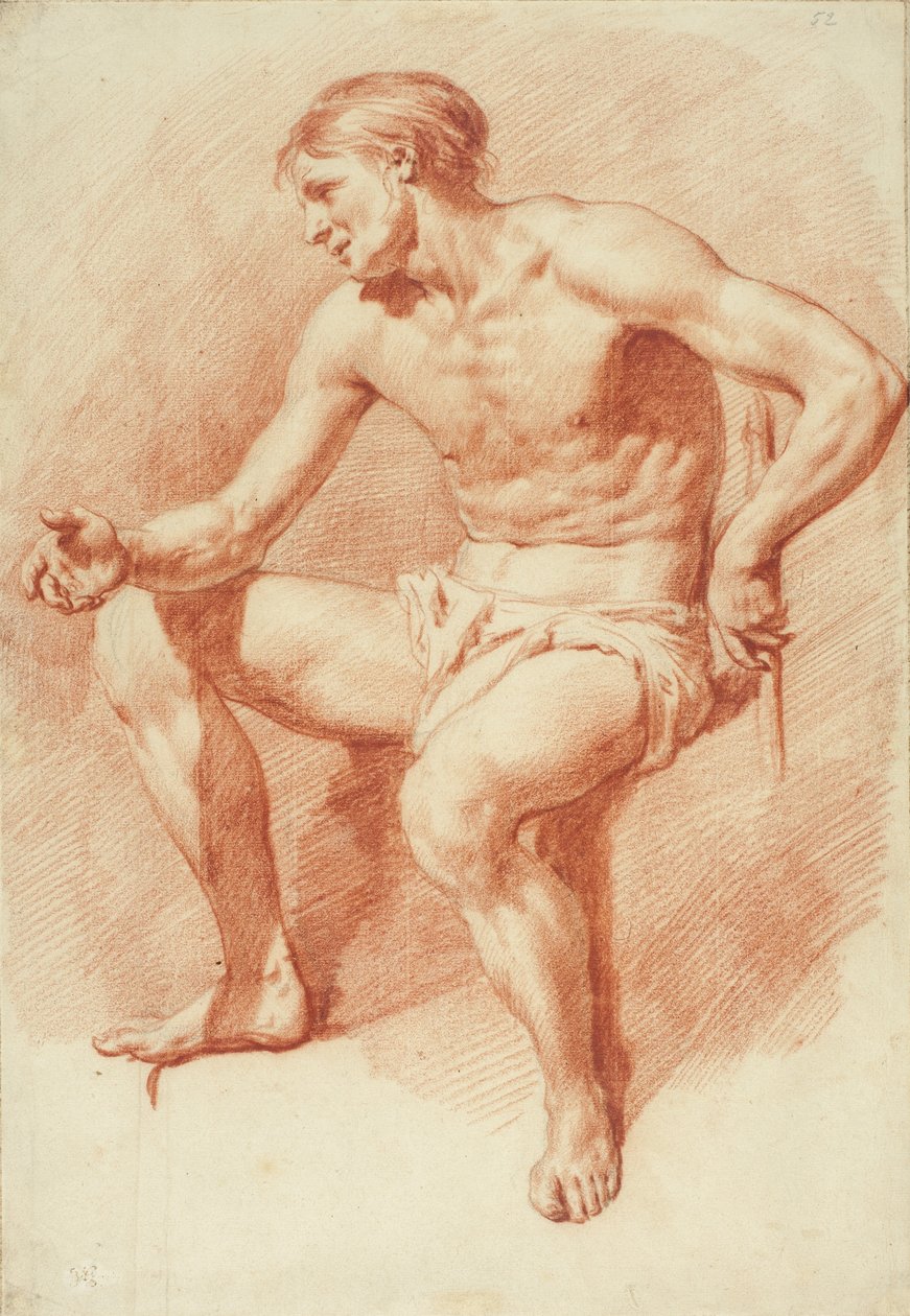 Study of a Male Nude by Adriaen van de Velde