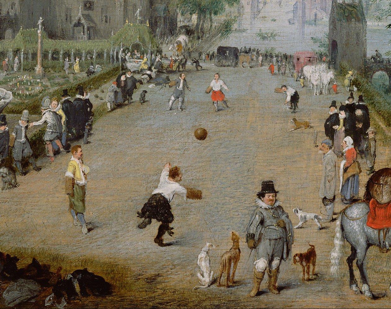 A Jeu de Paume Before a Country Palace by Adriaen van de Venne