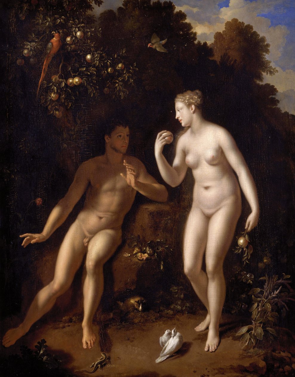 Adam and Eve Near the Tree of Good and Evil by Adriaen van der Werff