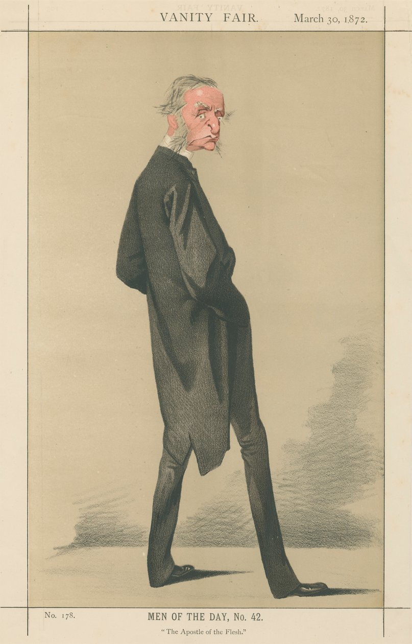 The Apostle of the Flesh, Canon Kingsley (Vanity Fair series) by Adriano Cecioni