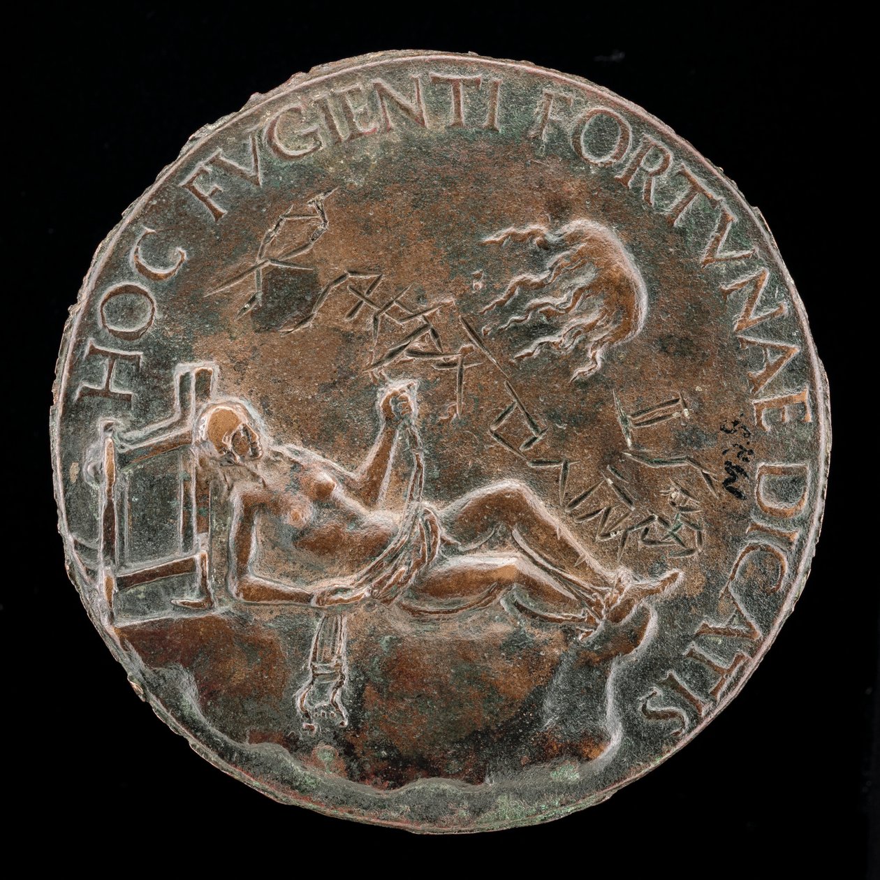 Female Figure Holding a Bridle [reverse] by Adriano Fiorentino
